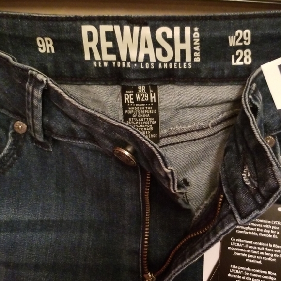 Size 3 Juniors snake print striped skinny jeans - Picture 5 of 8